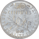 50 centimes Semeuse 1908 - Reverse