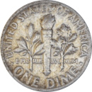 10 cents "Roosevelt Dime" 1952 - Revers