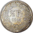 ½ franc Helvetia 1946 B - Revers