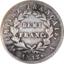 Demi franc Napoléon Empereur 1812 A - Reverse