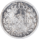 ½ franc Louis XVIII 1822 A - Revers