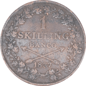 1 skilling banco Charles XIV 1837 - Revers