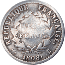 Demi franc Napoléon Empereur 1808 B - Reverse