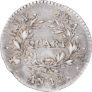 ¼ franc Bonaparte Premier Consul 12(1803) A - Reverse