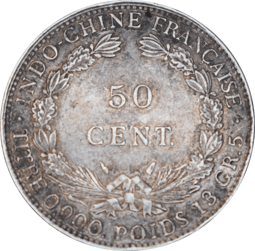Revers 50 cents Indochine française 1936