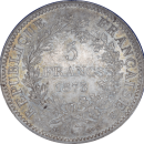 5 francs Hercule 1873 A - Revers