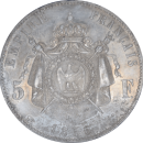 5 francs Napoléon III 1856 A - Revers