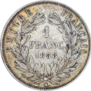 1 franc Napoléon III 1858 A - Revers