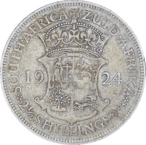 Revers 2½ shillings George V 1924