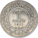 2 francs Muhammad V 1329 (1911) - Revers