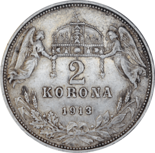 2 korona François-Joseph Ier 1913 KB - Revers