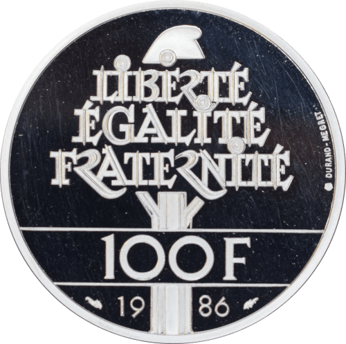 100 francs Statue de la Liberté 1986 BE - Revers