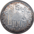 100 francs Emile Zola 1985 - Revers