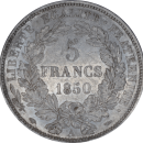 5 francs Cérès 1850 A - Revers