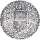 5 lires Carlo Alberto 1847 P - Revers