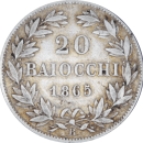 20 baiocchi - Pie IX 1865 R - Revers