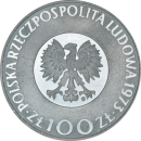 100 zlotys Copernic 1973 - Revers
