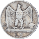 5 lires Vittorio Emanuele III 1927 R - Revers