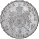 1 franc Napoléon III 1867 BB - Revers