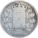 2 francs Charles X 1828 W - Revers