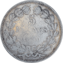 5 francs Cérès 1850 K - Revers