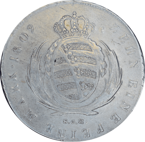 1 thaler Frédéric-Auguste I 1809 - Revers