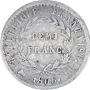 Demi franc Napoléon Empereur 1808 BB - Revers