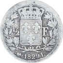 1/2 franc Charles X 1829 L - Revers