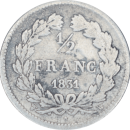 1/2 franc Louis Philippe 1831 W - Revers