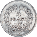 ¼ franc Louis-Philippe 1833 M - Revers