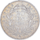 20 centimes Napoléon III 1855 A - Revers
