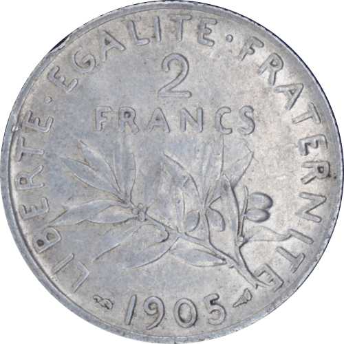 Revers 2 francs Semeuse 1905