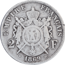 2 francs Napoléon III 1869 BB - Revers