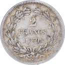 2 francs Louis Philippe 1839 A - Revers