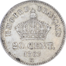 20 centimes Napoléon III 1867 K - Revers