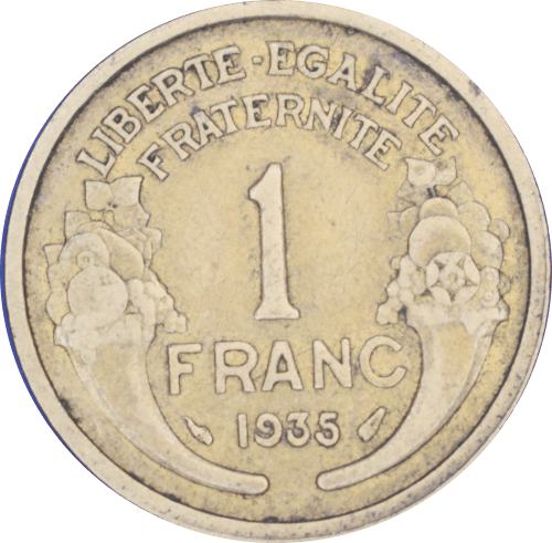 Revers 1 franc 1935 Morlon