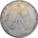 5 deutsche mark Theodor Fontane 1968 G - Revers