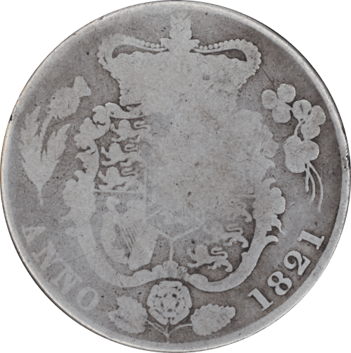 1/2 Couronne George IV 1821 - Revers
