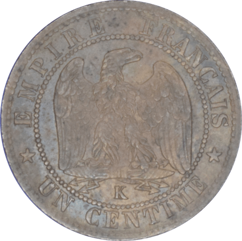 1 centime Napoléon III 1862 K - Revers