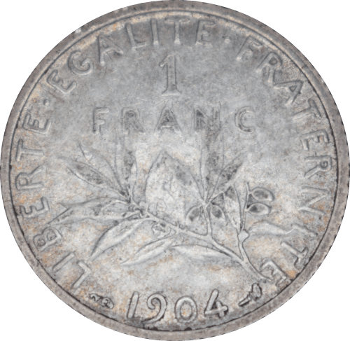 Revers 1 franc Semeuse 1904