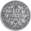 10 Soldi Pius IX 1868 R - Revers