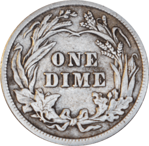 Revers 10 cents "Barber Dime" 1911