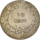 20 cents Indochine française 1924 A - Revers
