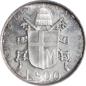 Revers 500 lires Jean Paul II 1980 IPZS