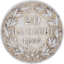 20 baiocchi - Pie IX 1865 R - Revers