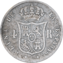 4 reales Isabelle II 1860 Barcelone - Revers