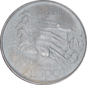 Revers 500 lires Unité italienne