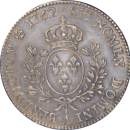 Écu d'argent au bandeau 1762 A Louis XV - Revers