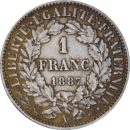 1 franc 1887 A Cérès - Revers
