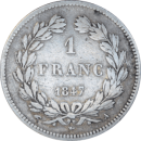 1 franc 1847 A Louis-Philippe - Revers